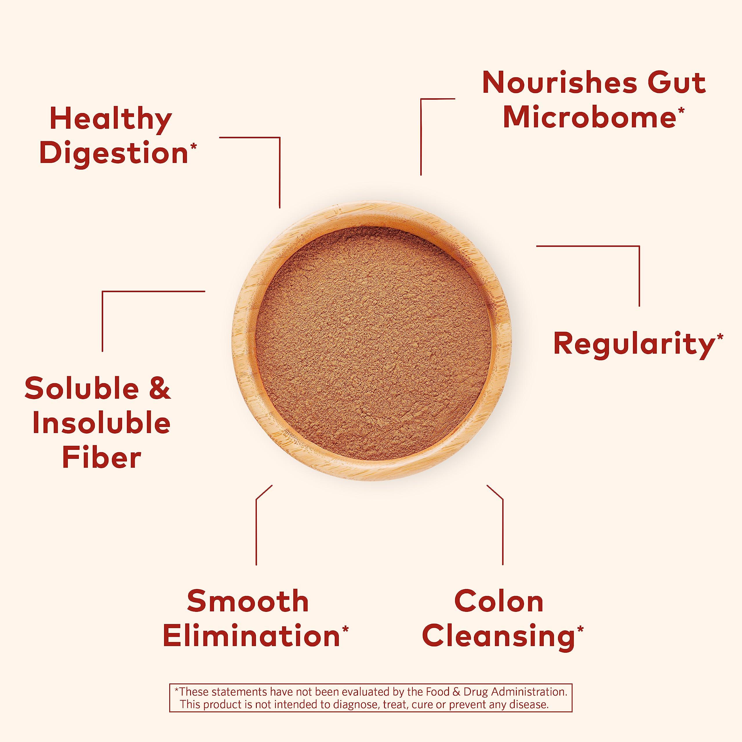 ORGANIC INDIA ORGANIC INDIA Psyllium Husk Powder - Pre & Probiotic Fiber Supplement, Organic Psyllium Husk Fiber Supplement with Whole Psyllium Husk, Dietary Fiber, USDA Organic, Vegan, Gluten Free - Orange, 10 Oz