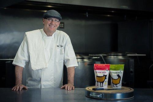 The Flavor Chef USDA Certified Organic Grass Fed and Grass Finished Beef Bone Broth by The Flavor Chef | 6 Pack - 24 Ounces Per Pack | Frozen Fresh, High Gelatin and Collagen, Paleo Friendly