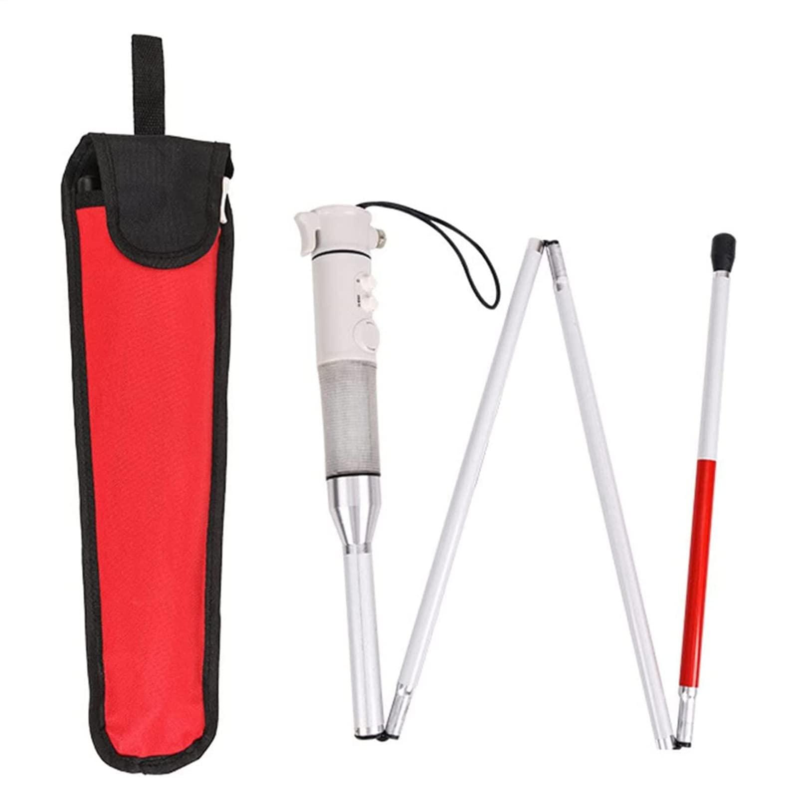 VEXIGO Smart Walking Cane Blind Crutch - acousto-Optic Electronic Blind Cane - Folding Cane Elder Cane LED Walking Trusty Sticks - Cane Visually impaired aids
