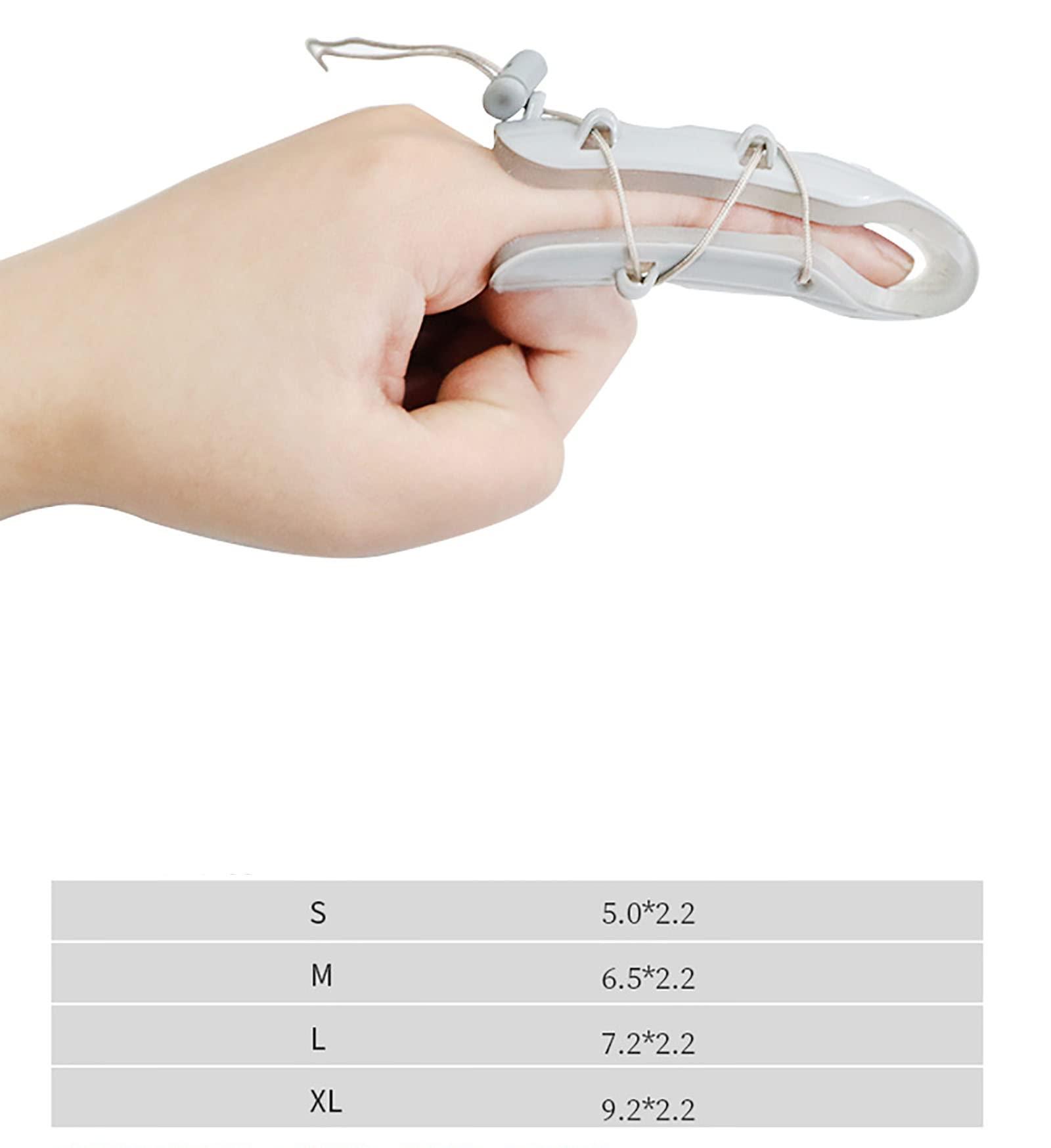 HAILM HAILM Adjustable Finger Fixation Splint, Knuckle Fracture Protection Sleeve, Hand Bone Clip Protection Fingertip Fixation Belt,S