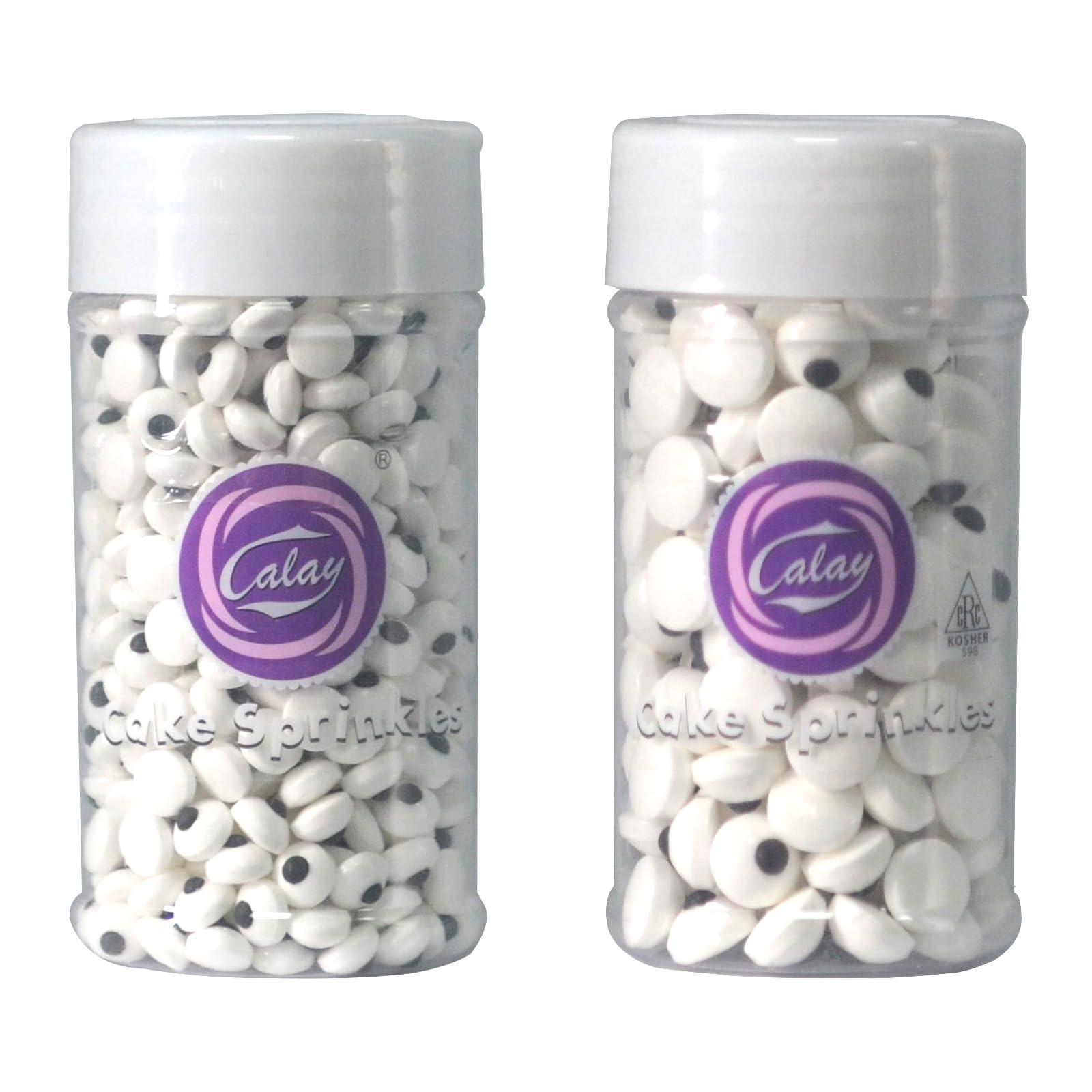 EPHVODI Candy Eyes for Decorating 7mm 1cm Edible Eyes for Cupcakes Cake Eyeballs Edible Googly Eyes Dessert Sprinkles Halloween Christmas Cupcakes Decoration