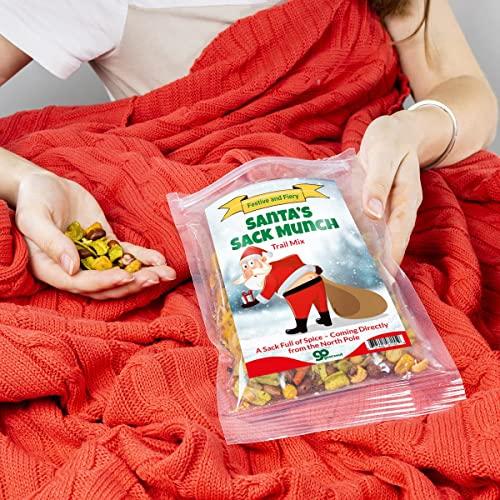 GearsOut Funny Christmas Premium Trail Mix - Hilarious Stocking Stuffers for Men Food Spicy Gifts for Women - Unique Foods Gifts and Gourmet Basket Ideas Care Packages Christmas Gag Gifts for Adults Teenagers Coworkers Friends (Santa\'s Sack)