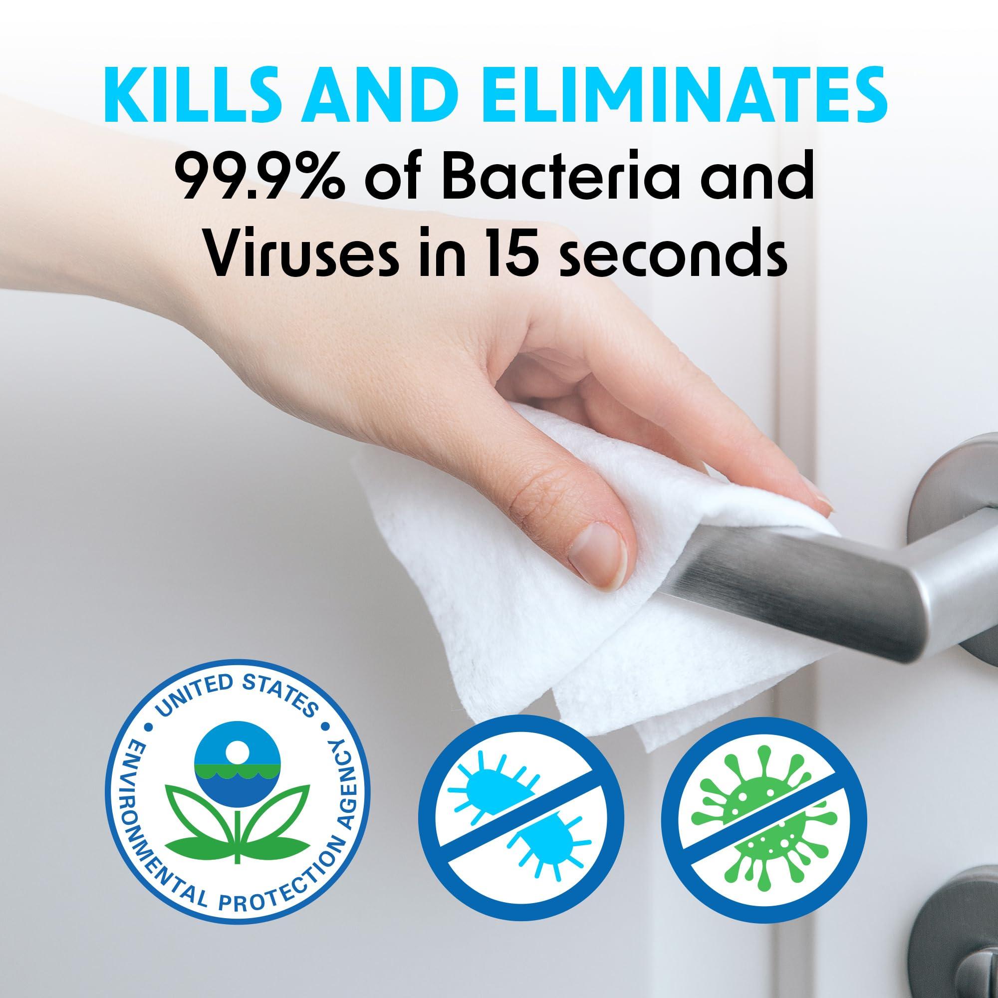 Wipex Wipex Gym Wipes Antibacterial Refills - EPA Registered Bulk Size Disinfecting Cleaning Wipes for Dispensers, Safely Kill Viruses and Bacteria in 15 Seconds, Sanitize Fitness & Gym Equipment 800 Count