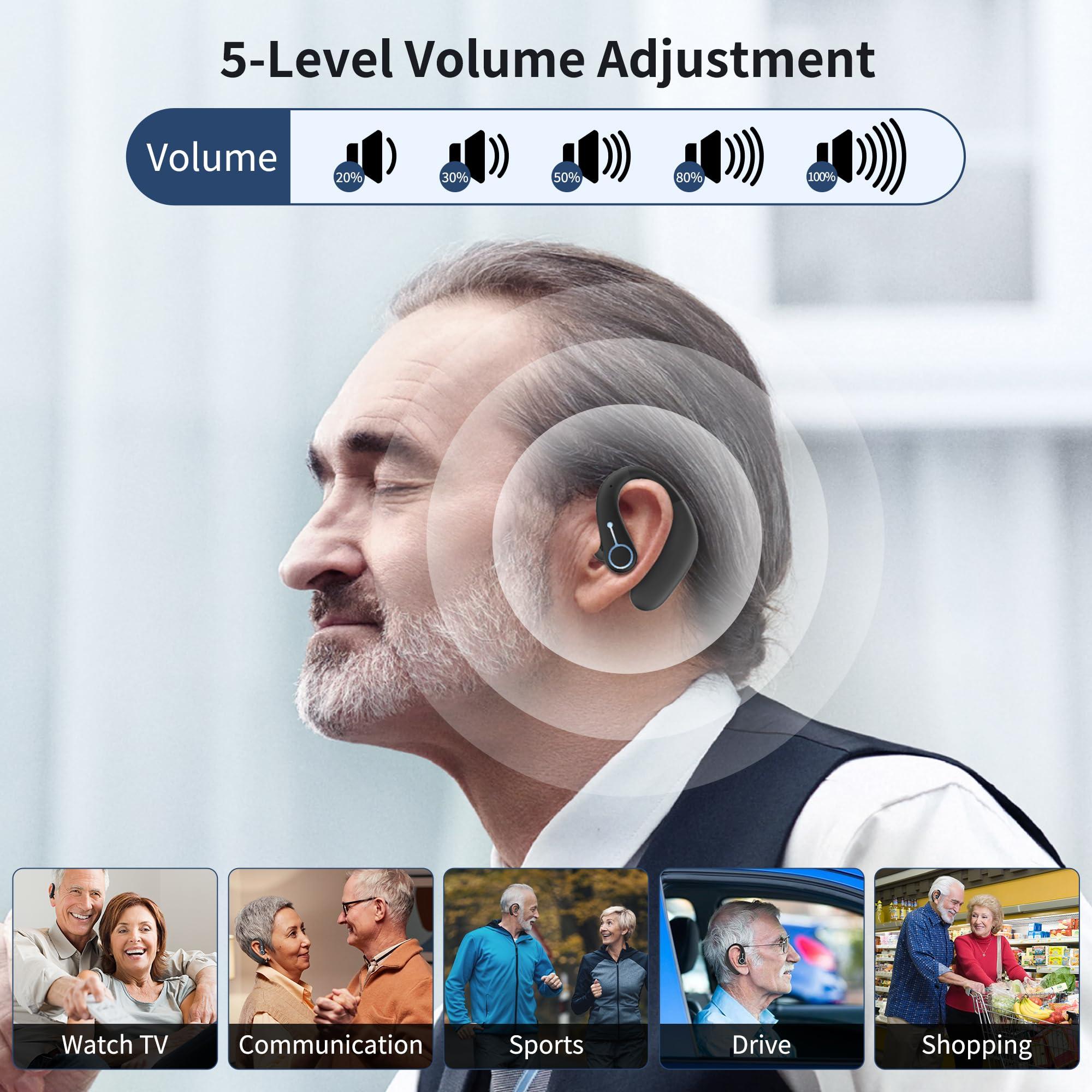 WASOCA WASOCA Hearing Aids for Seniors, Hearing Aids Rechargeable with Bluetooth, Hearing Aid APP Control, Hearing Amplifier for the Hearing Loss, Hearing Your Voice. FSA or HSA Eligible