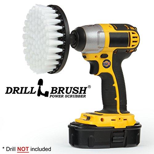 Drill Brush Power Scrubber by Useful Products Drill Powered Upholstery Scrub Brush
