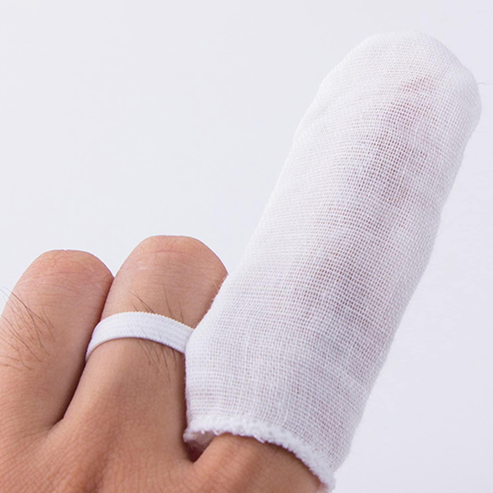 Brrnoo Baby Teeth Cleaning Gauze Finger Cover, 6pcs Baby Teeth Soft Gauze Infant Finger Clean Oral Toothbrush, Milk Removal Soft Ring Buckle Oral Tongue Cleaner