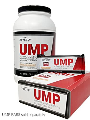 Beverly International Beverly International UMP Protein Powder, Angel Food Cake. Unique Whey-Casein Ratio Builds Lean Muscle. Easy to Digest. No Bloat. (32.8 oz) 2lb .8 oz
