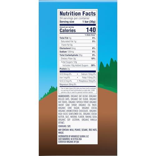 Clif Kid Zbar Zbar - Chocolate Brownie - Soft Baked Snack Bars - Non-GMO - 10g Whole Grains - USDA Organic Granola Bars (24 Pack)