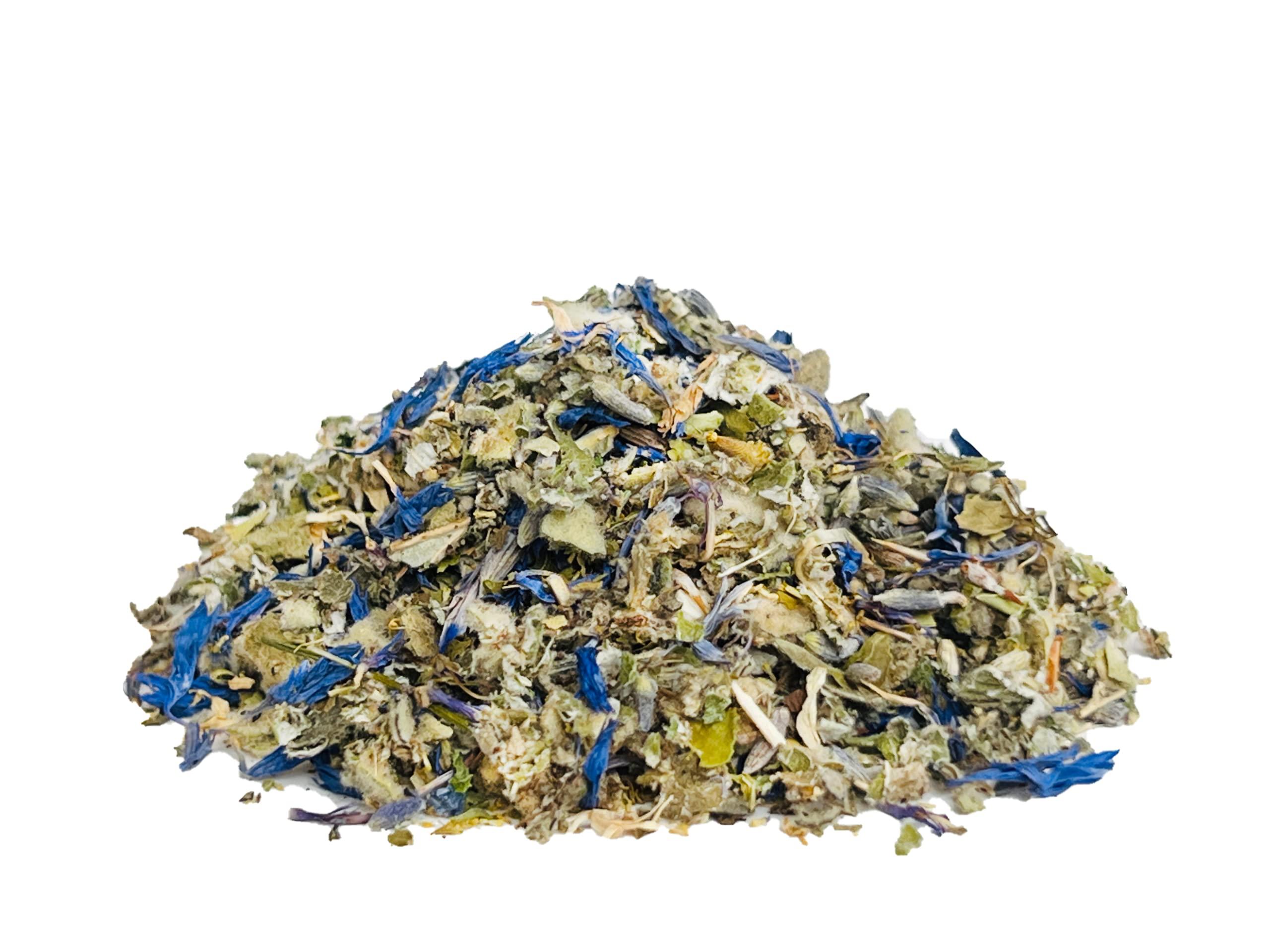 Flora Jane\'s Herbal Blend for Smoke and Tea - Smoke & Brew Sweet Dreams for Relaxation and Sleep - Lavender and Chamomile - Organic and Wildcrafted Herbs - 1oz