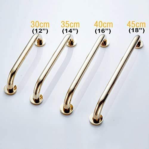 700BRASS 700Brass 24-Inch Grab Bar Safety Handrail, Polished Gold, Heavy-Duty Construction Armrest, Bathroom Shower Bathtub Support for Hotel/Motel/Home