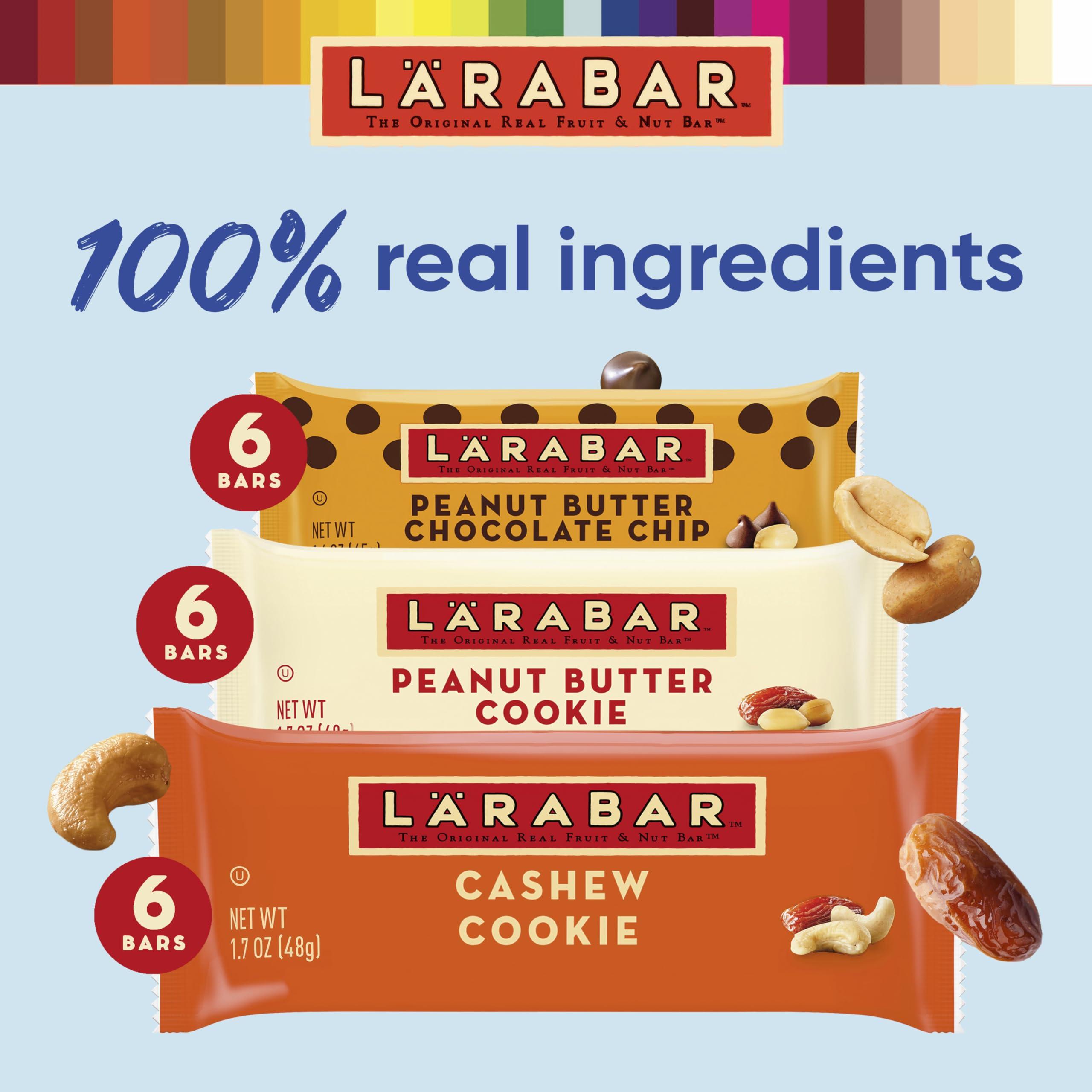 LRABAR Larabar Variety Pack, Gluten Free Vegan Fruit & Nut Bars, 18 Bars, 1 lb 14 oz