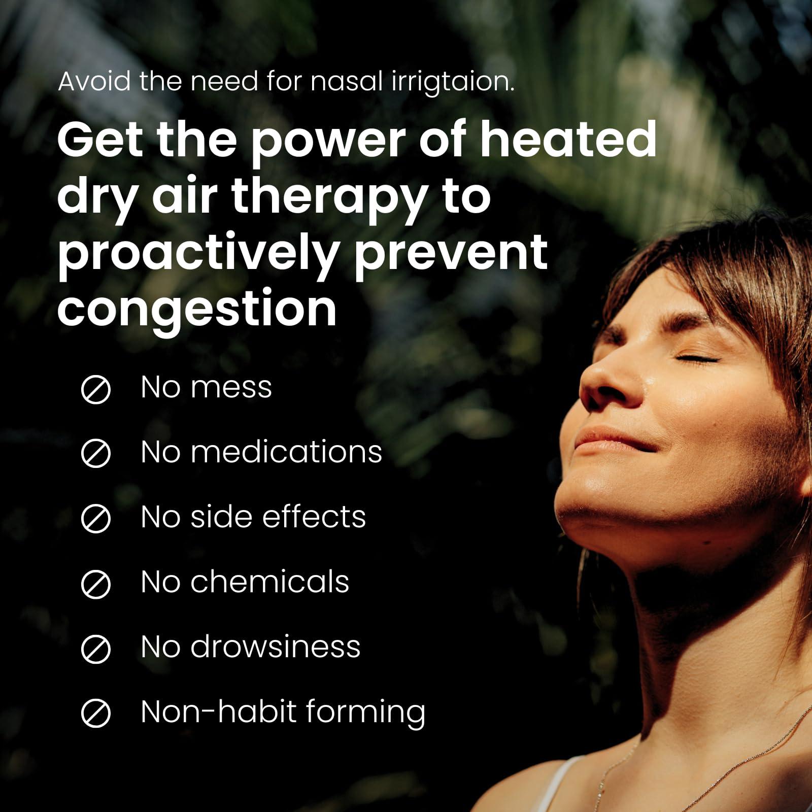 SinuSauna SinuSauna Heated Dry Air Therapy Mask | Congestion Relief | Cold Symptom Relief | Sinusitis Relief | Allergy Relief | Mess-Free | Avoid Nasal Irrigation | Promotes Easy Breathing | No Side Effects