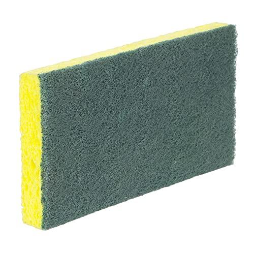 Scotch-Brite Scotch-Brite 74CC Medium-Duty Scrub Sponge, 6-1/4-Inch x3-1/2-Inch, 10/PK, YW/GN
