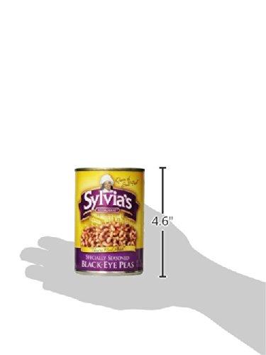 Sylvia's Restaurant Queen of Soul Food Sylvia's Black-Eye Peas, 15 Ounce Cans (Pack of 12)