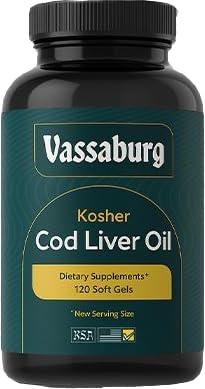 Vassaburg Vassaburg Kosher Cod Liver Oil Softgels - 120 Softgels
