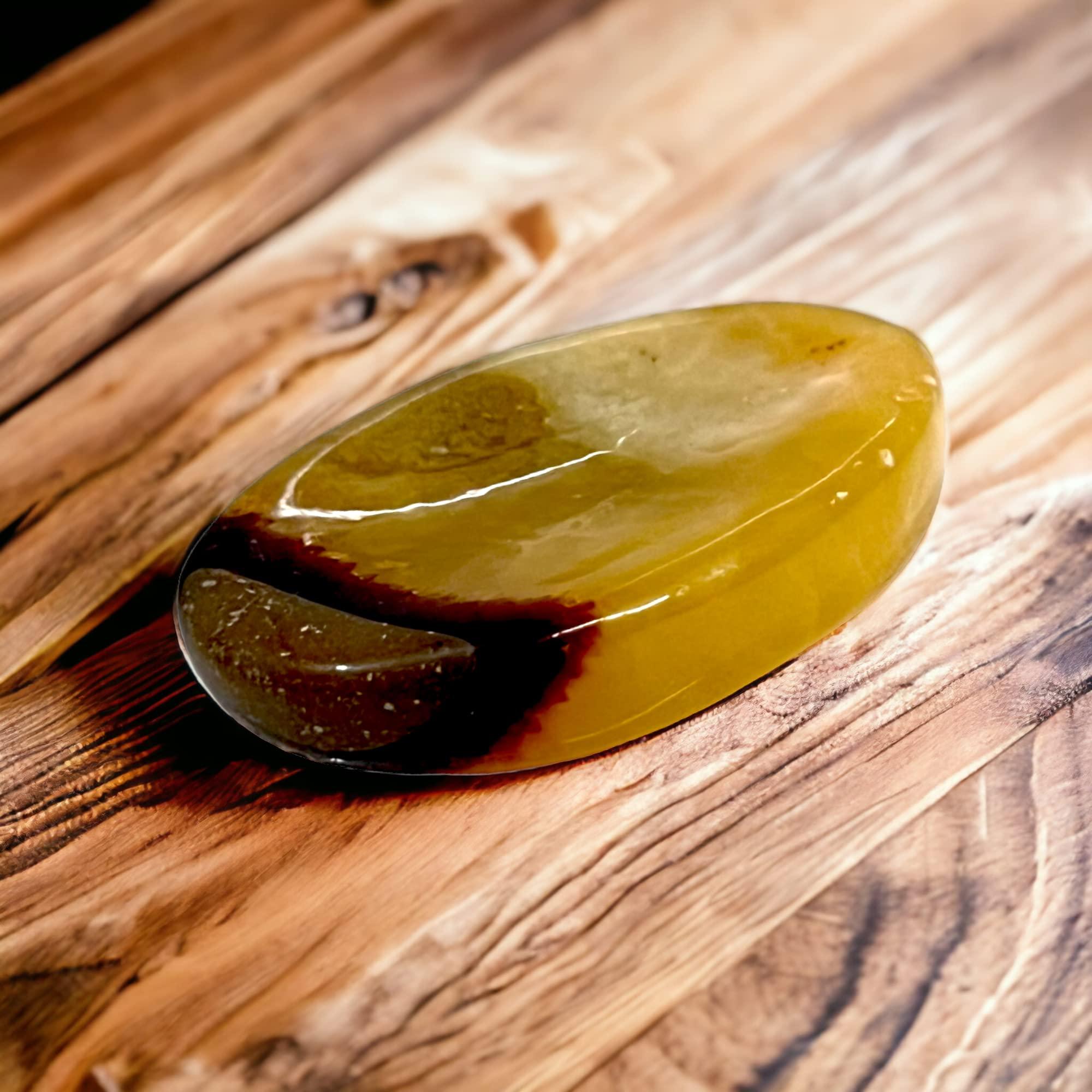 ANAYA AGATE Worry Stones Septerian Crystal Thumb Worry Stones for Anxiety, Stress Relaxing and Soothing Balance Stones for Meditation, Stress Relief Healing Stones and Crystals for Men and Women