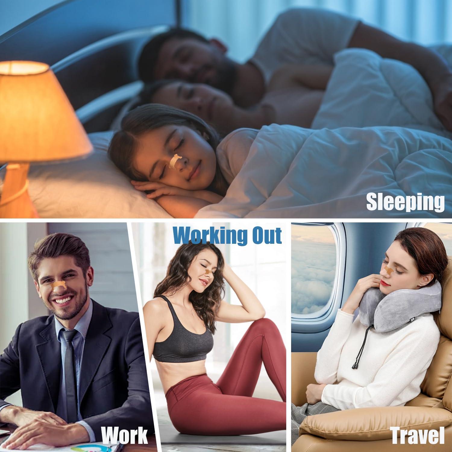 tyelason Tyelason Nasal Strips - 120 Count Nasal Strips for Snoring, Extra Strength Tan Nasal Breathing Strips to Improve Sleep, Instant Nasal Congestion Relief Caused by Colds & Allergies