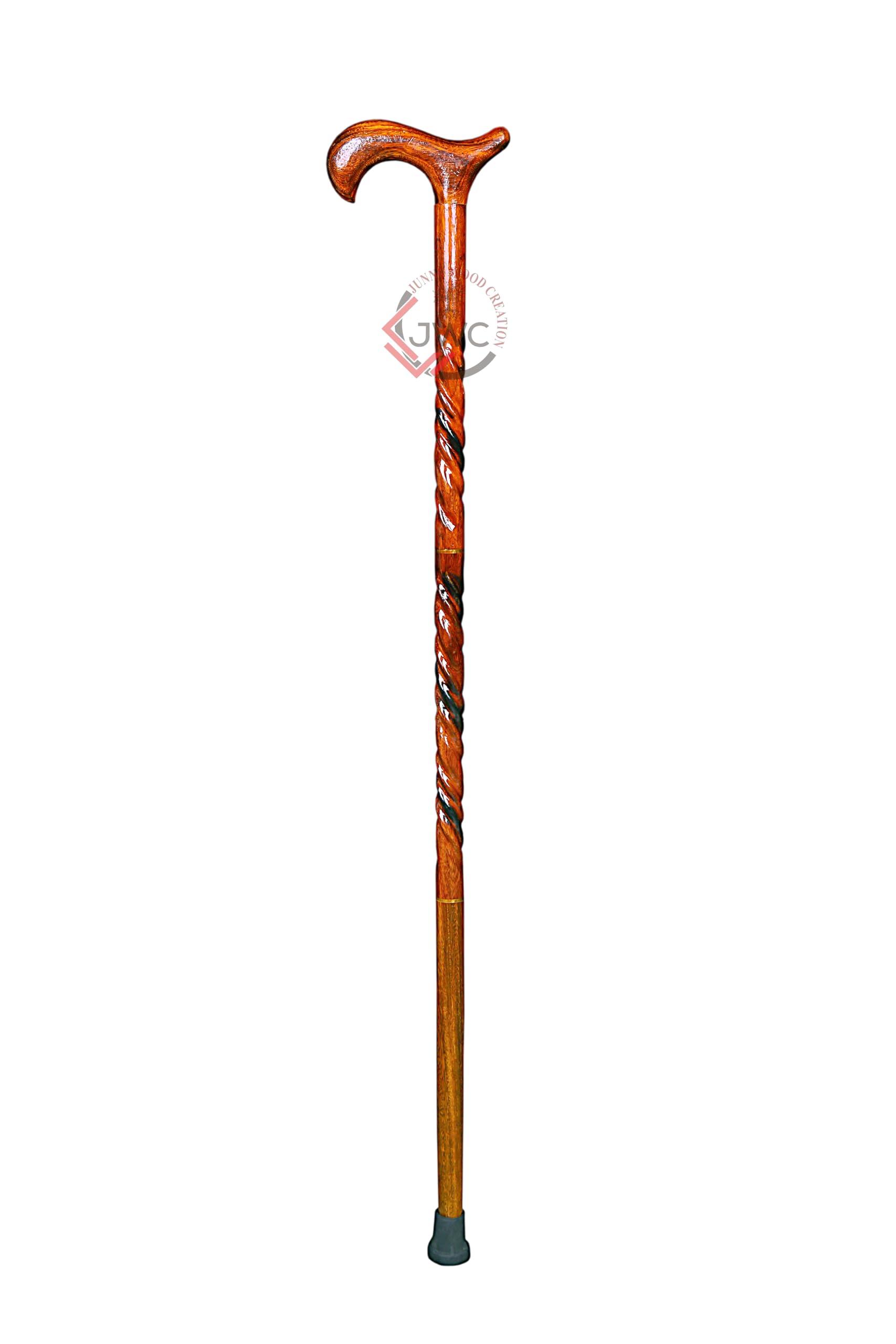 JUNNU WOOD CREATION JUNNU WOOD CREATION Walking Stick Cane Men Canes Wooden Sticks Handcrafted Best Wood for Mens and Women Senior Fancy Fold able, YELLOWISH