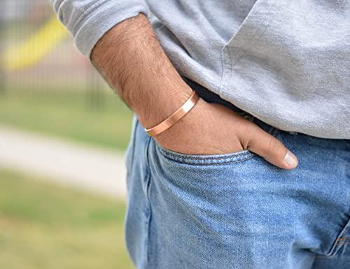 Coppervast Set of 5 Copper Bracelets for Women & Men | Powerful Magnets Effective and Natural Relief