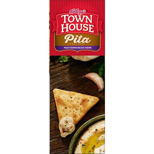Town House Town House Pita Crackers Oven Baked Crackers, Party Snacks, Mediterranean Herb, 9.5oz Box (1 Box)