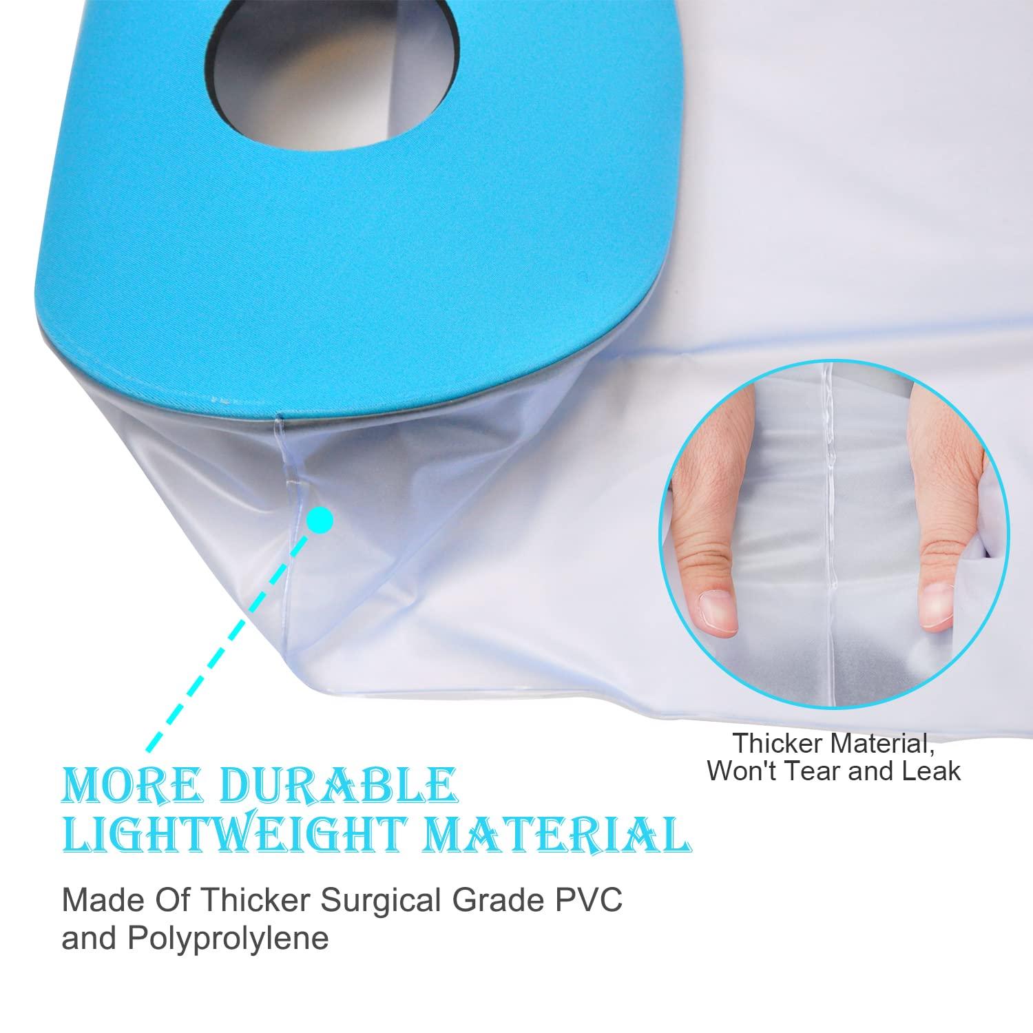 Asunby Waterproof Cast Covers for Shower Leg Adult Full long leg Protection to Wounds, Keeps Cast and Bandage Dry Bath,Watertight Cast Bag Showering for Surgery Foot, Ankle, Knee Burns Reusable