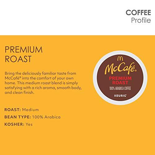 McCafe McCafe Premium Roast, Keurig Single Serve K-Cup Pods, Medium Roast Coffee Pods, 32 Count