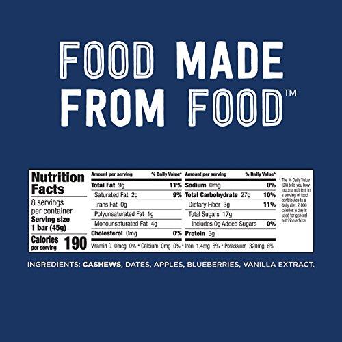 LÄRABAR Larabar Gluten Free Snack Bars Variety Box, Vegan, 8 Flavors, 1.7oz, 16ct & Gluten Free Bar, Blueberry Muffin, 1.6 Ounce (Pack of 16)