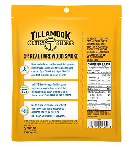 TILLAMOOK COUNTRY SMOKER Tillamook Country Smoker Zero Sugar Keto Friendly Beef Jerky, Black Pepper, 2.2 Ounce