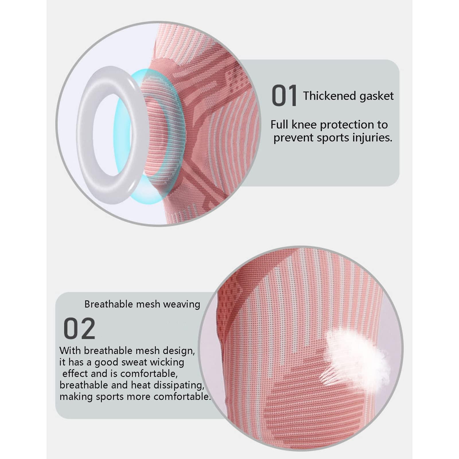 Generic Knee Protection for Men and Women Knee Protection for Sports, Thermal Knee Protection for Running, Fitness and Basketball (Color : Black, Size : Small)