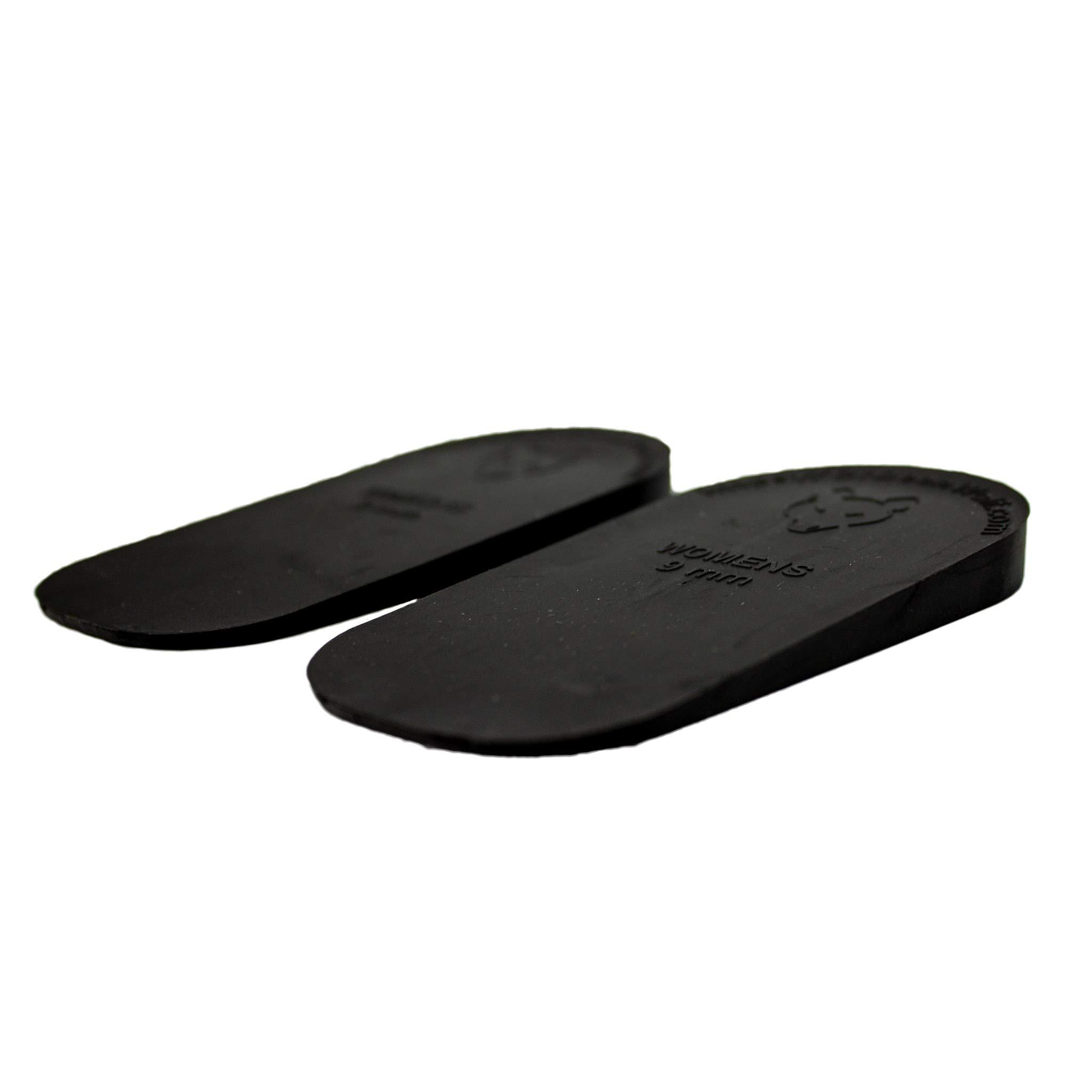 WOLF THERAPEUTICS Dr. Wolf Heel Lifts for Shoes: Men's 9mm Height Increase Insoles, Rubber Heel Inserts for Leg Length Discrepancy & Achilles Tendonitis Relief, Helps Relieve Hip, Knee, & Back Pain (2 Pack)