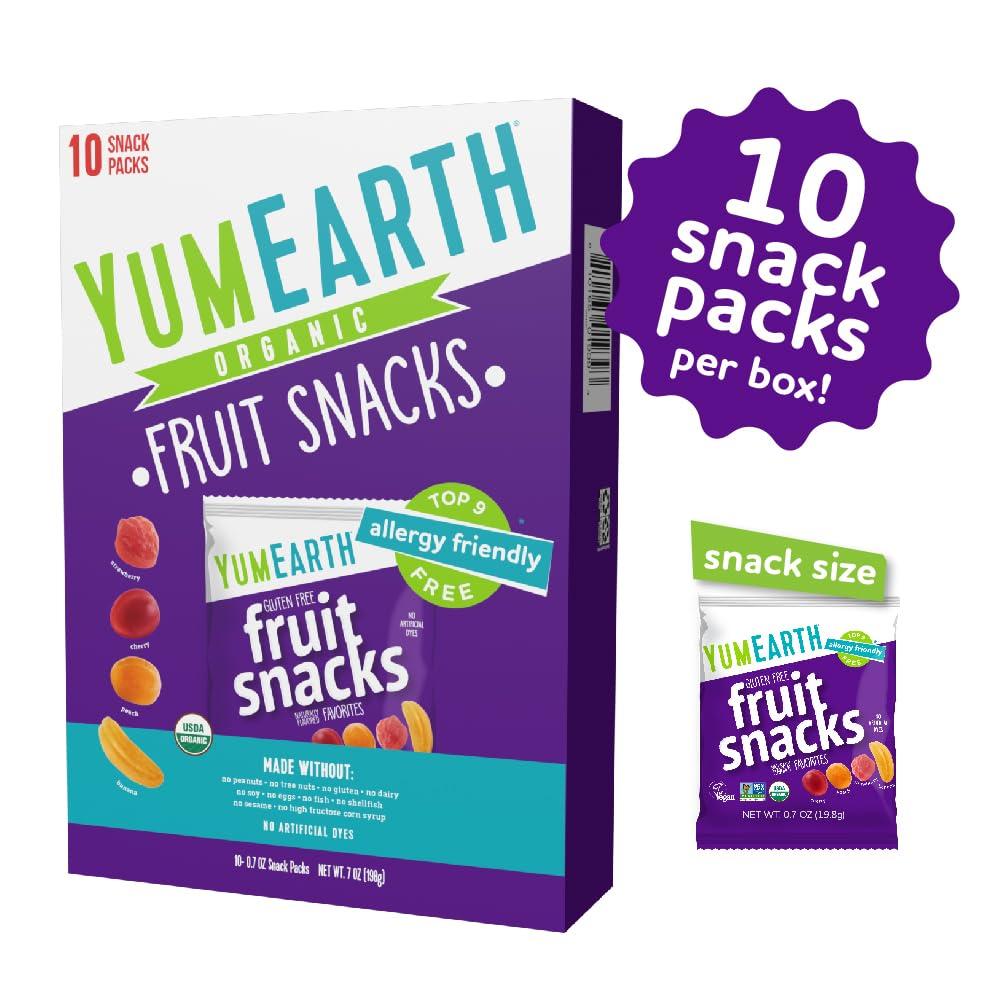 YumEarth YumEarth Organic Fruit Snacks Box, 0.7 Ounce (Pack of 10)