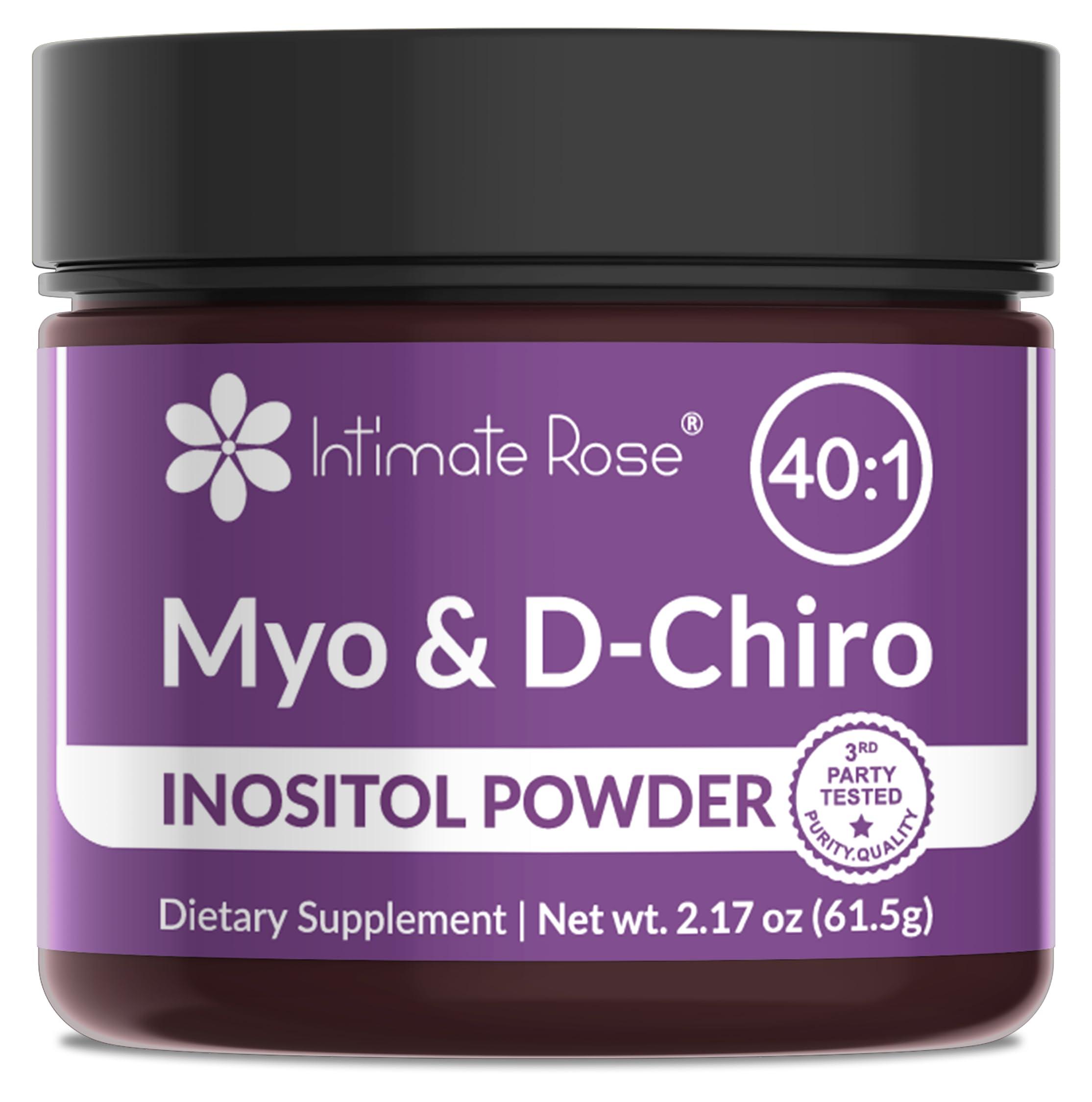 Intimate Rose Intimate Rose Inositol Supplement for Women Powder - Myo-inositol & D-Chiro Inositol - Hormonal Balance & Healthy Ovarian Function Support for Women - Ideal 40:1 Ratio - Made in USA