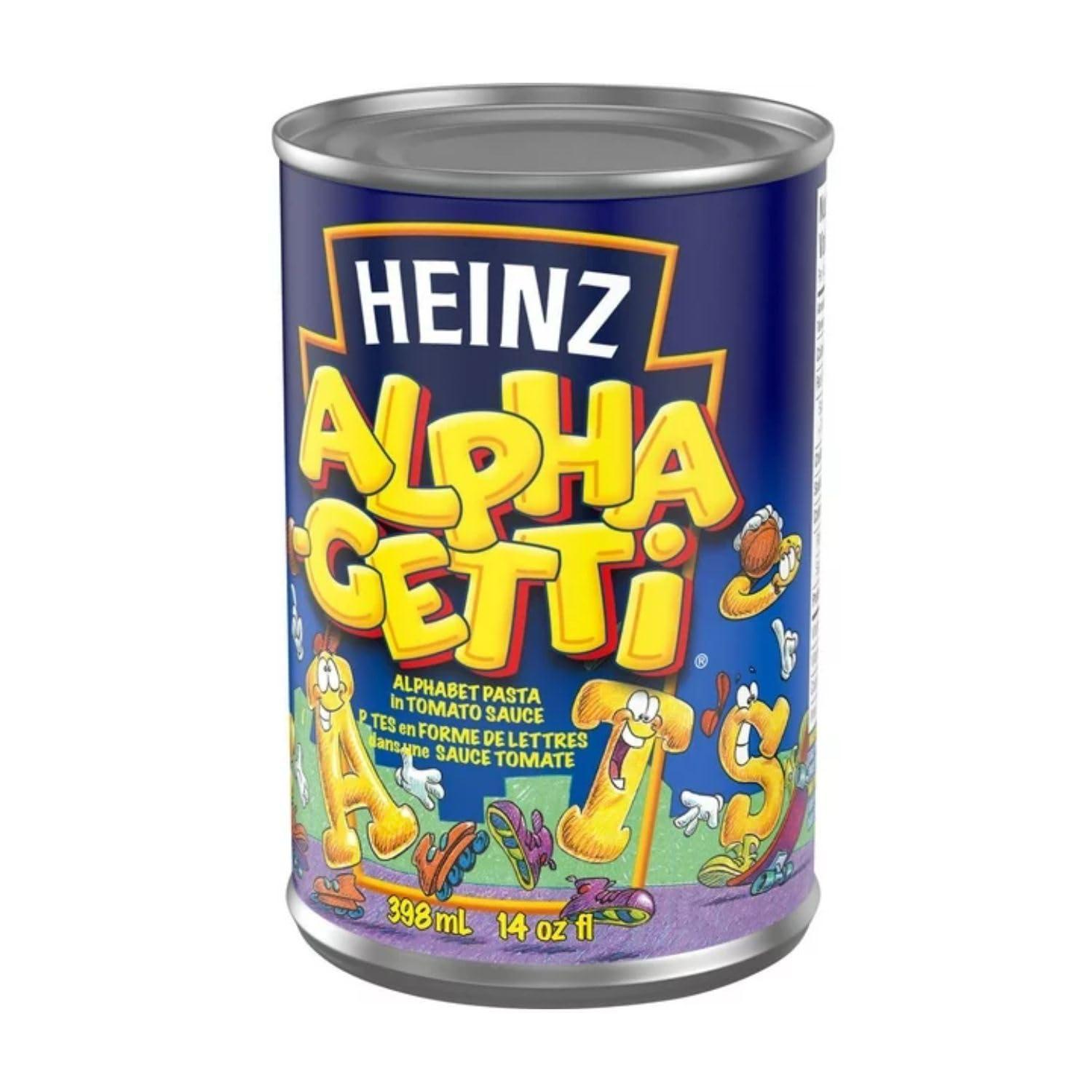 Generic Heinz Alphaghetti Pasta, Alphabet Pasta In Tomato Sauce, 398mL/13.5 fl. oz (Pack of 2) Shipped from Canada
