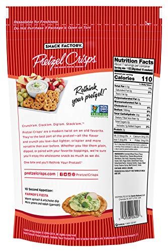 Snack Factory Snack Factory Pretzel Crisps, Everything, 7.2 Oz Bag