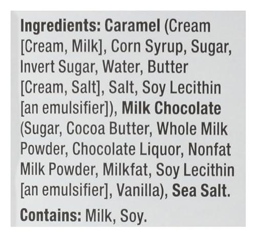 Sanders Sanders Milk Chocolate Sea Salt Caramel Thins, Kosher, 18 Ounce (Pack of 6)