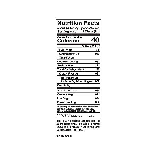 Fresh Gourmet Fresh Gourmet Lightly Salted Crispy Jalapenos (3.5 Ounce (Pack of 3))