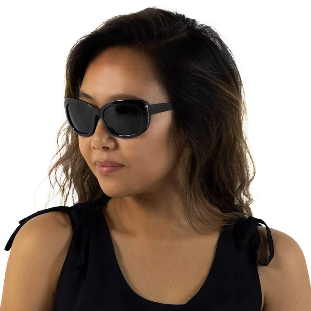 VITENZI VITENZI Sunglasses with Readers for Women, Reader Sunglass with Bifocals, Vintage Tinted Reading Sun Glasses, Venice in Black