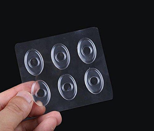 Happyupcity 36PCS/6 Sheets Transparent Gel Oval Foot Corn Cushions Relief Rings Gel Pads Caps Self-Adhesive Anti-Friction Remover Shoes Stick Protector