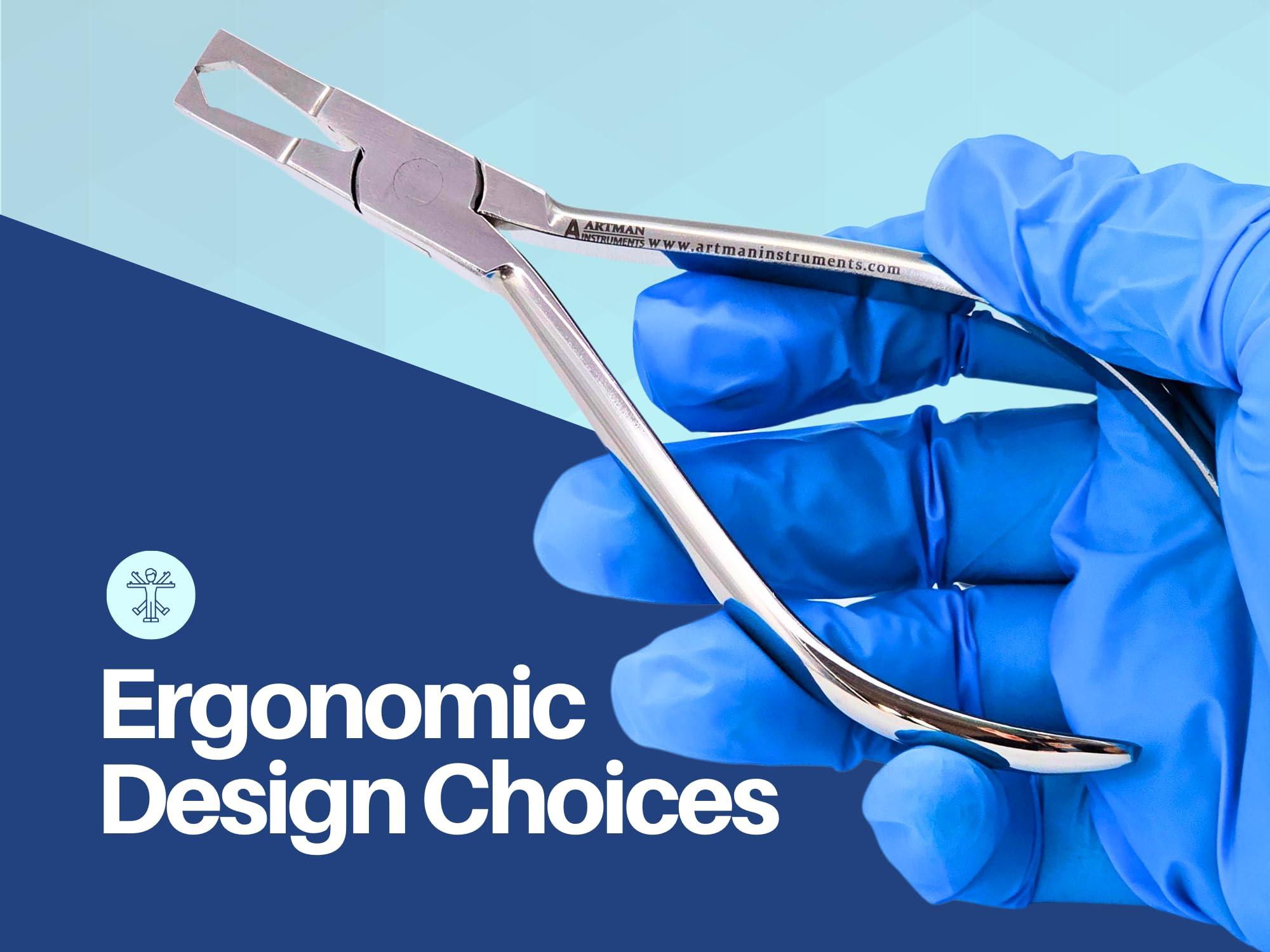 Artman Instruments ARTMAN INSTRUMENTS Braces Removal Tool Orthodontic Bracket Removing Pliers Medical Grade Stainless Steel, Autoclavable, Easy Braces Removing Tool