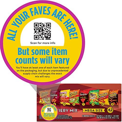 Frito Lay Frito-Lay Fiery Mega Mix Variety Pack, Ct 24