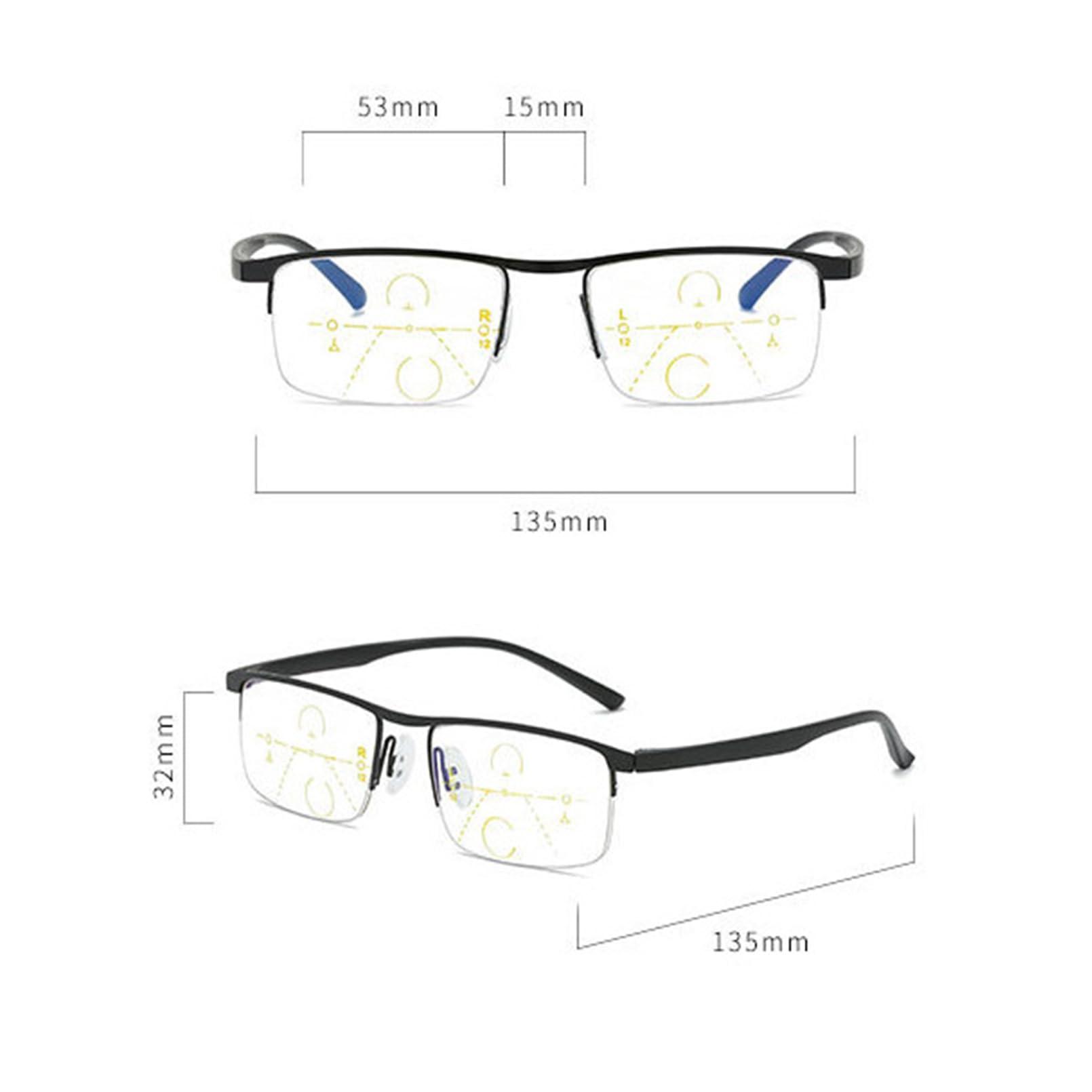 Generic Generic Zeeiooi Progressive Reading Glasses, Progressive Reading Glasses Men (250,Black)