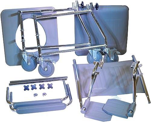 Aidapt Aidapt Linton Mobile Commode with Footrest (Eligible for VAT Relief in The UK)