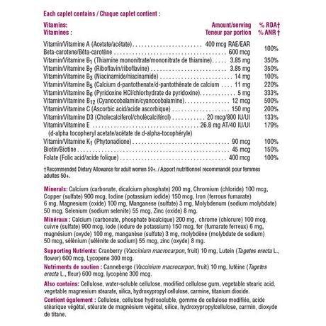 Jamieson Jamieson 100% Complete Multivitamin for Women 50+, 90 caps