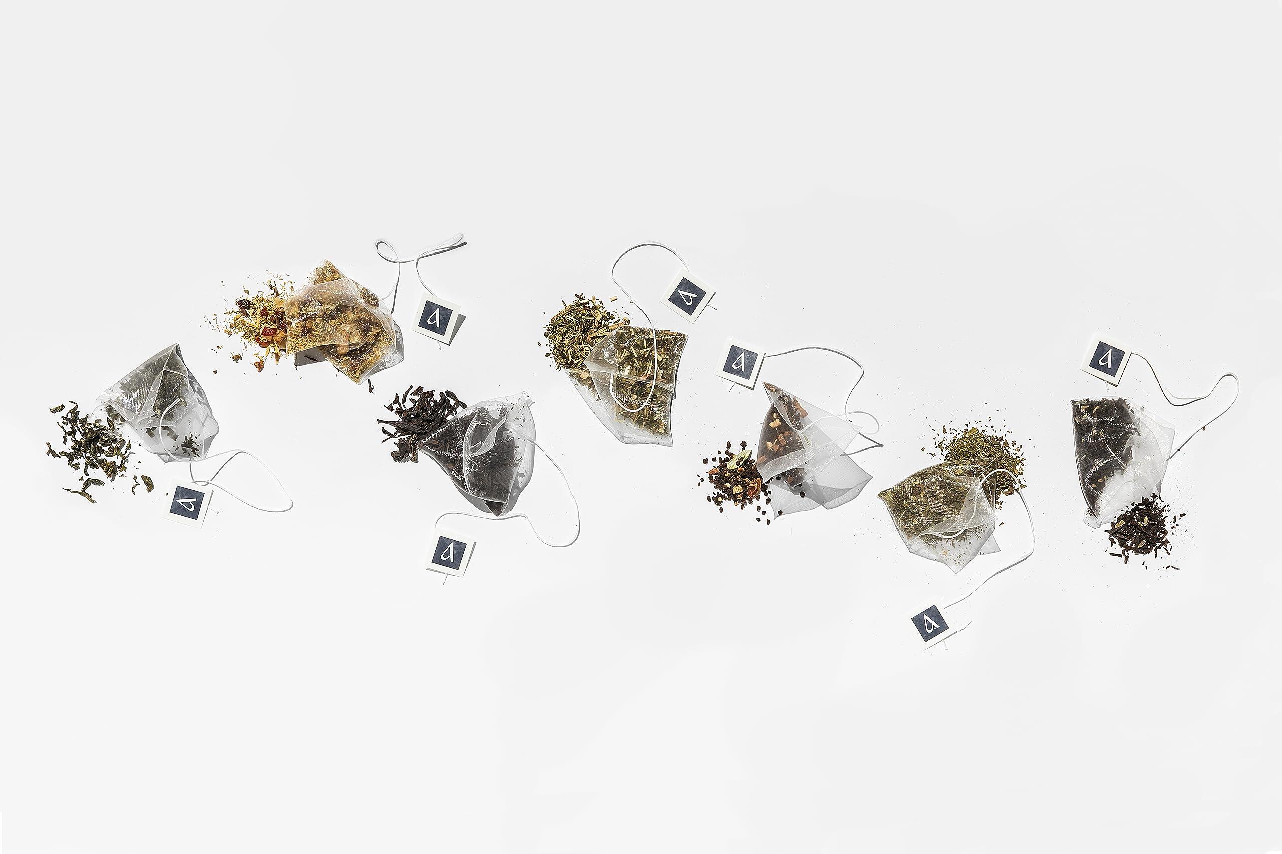 Arbata Arbata Serenity Peach Tea, 12 Pyramid Tea Bags Decaf Herbal Tea, Artisinal Naturally Flavored Caffeine Free Tea with Notes of Citrus, Apple, Pineapple