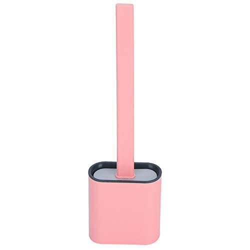 01 Durable Toilet Bowl Cleaner Brush, Toilet Bowl Brush Cleaning Brush Set, for Bathroom Toilet(Pink)
