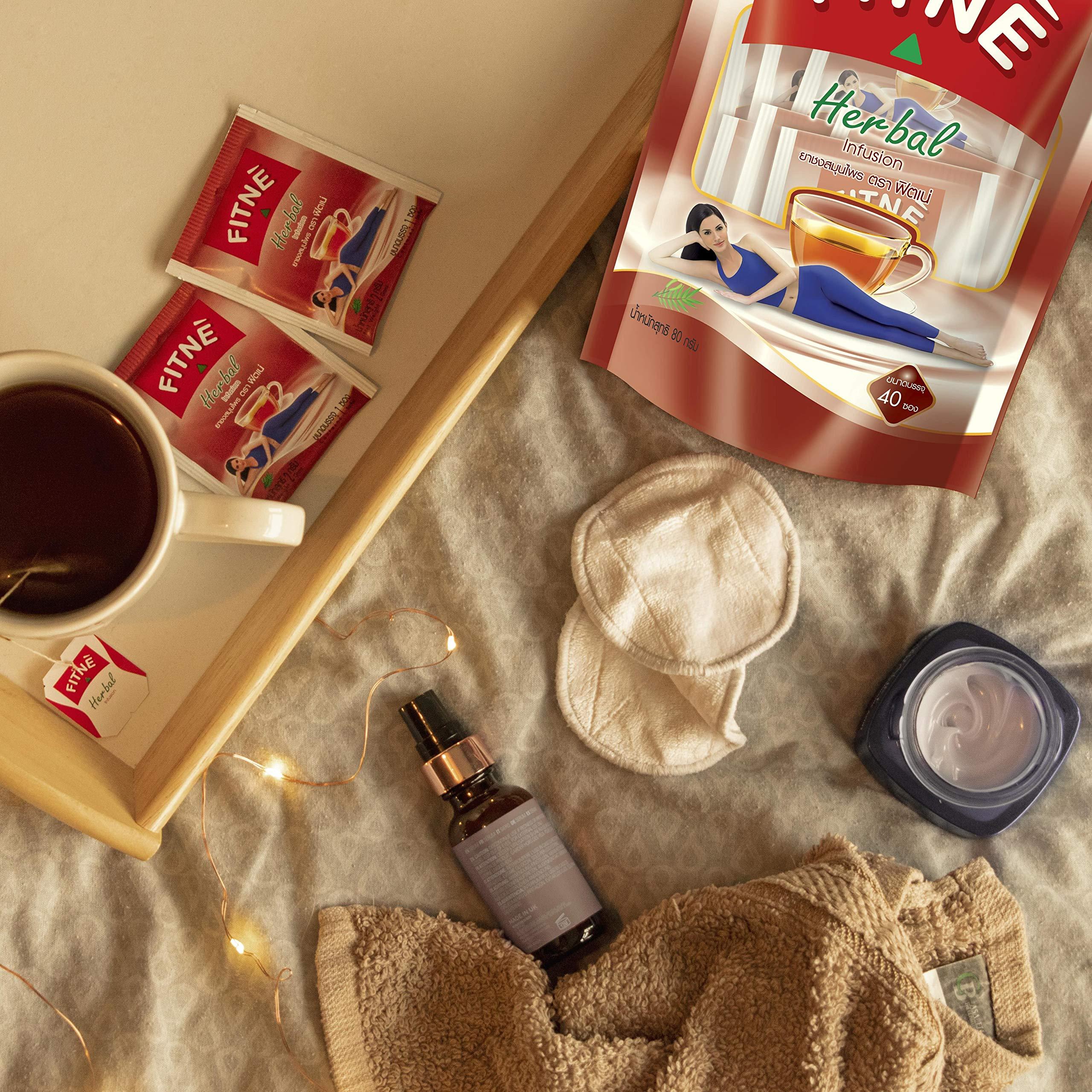 FITNÈ FITNE Original Herbal Tea Senna Infusion Healthy Wellness Beverage Natural Gentle Detox Cleanse No Calories Caffeine Free, 80 Tea Bags