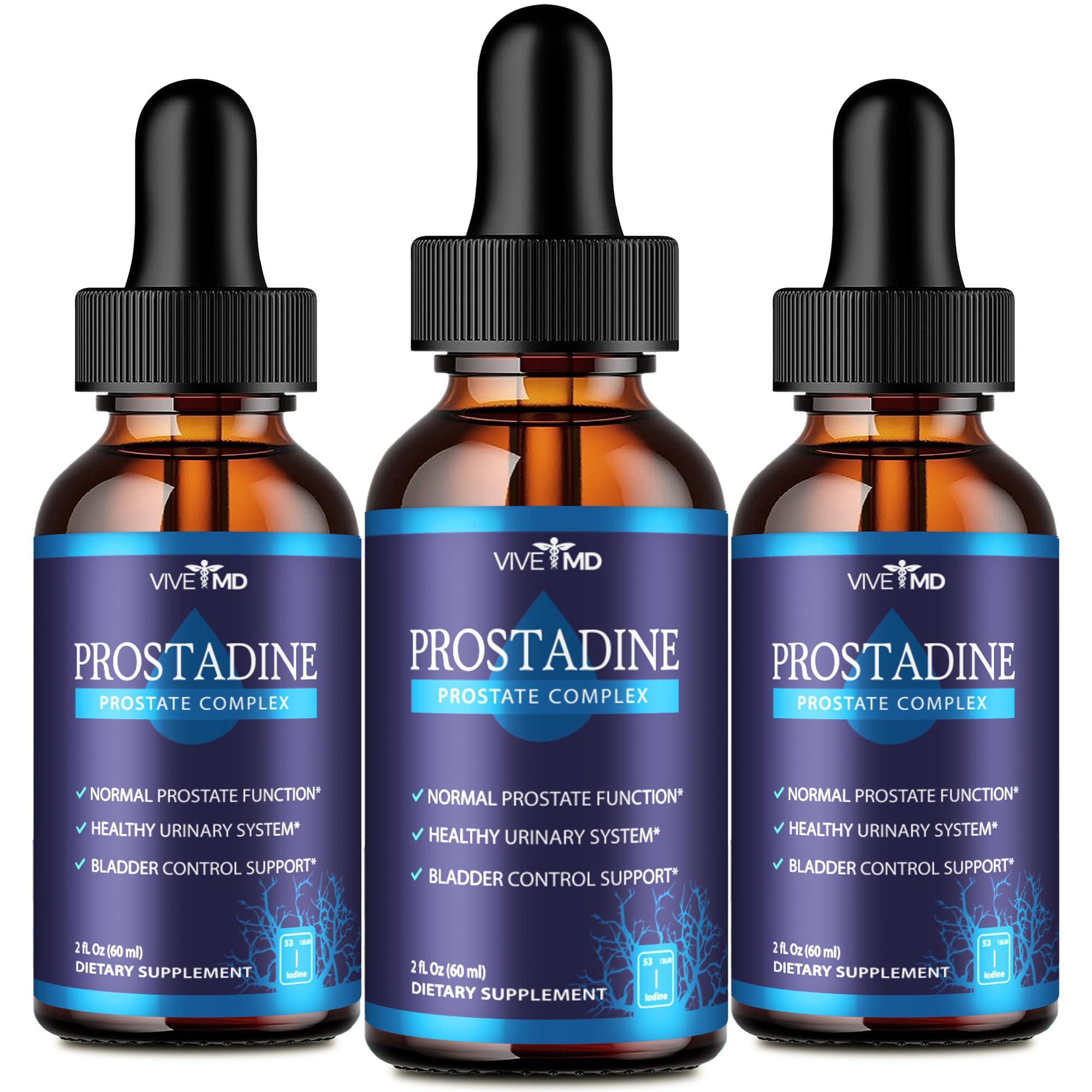 VIVE MD VIVE MD Prostadine Drops for Prostate Health, Bladder Urinating Issues - Prostadine Official Drop Formula - Extra Strength with Pomegranate - Prostadine Reviews (Package of 3)