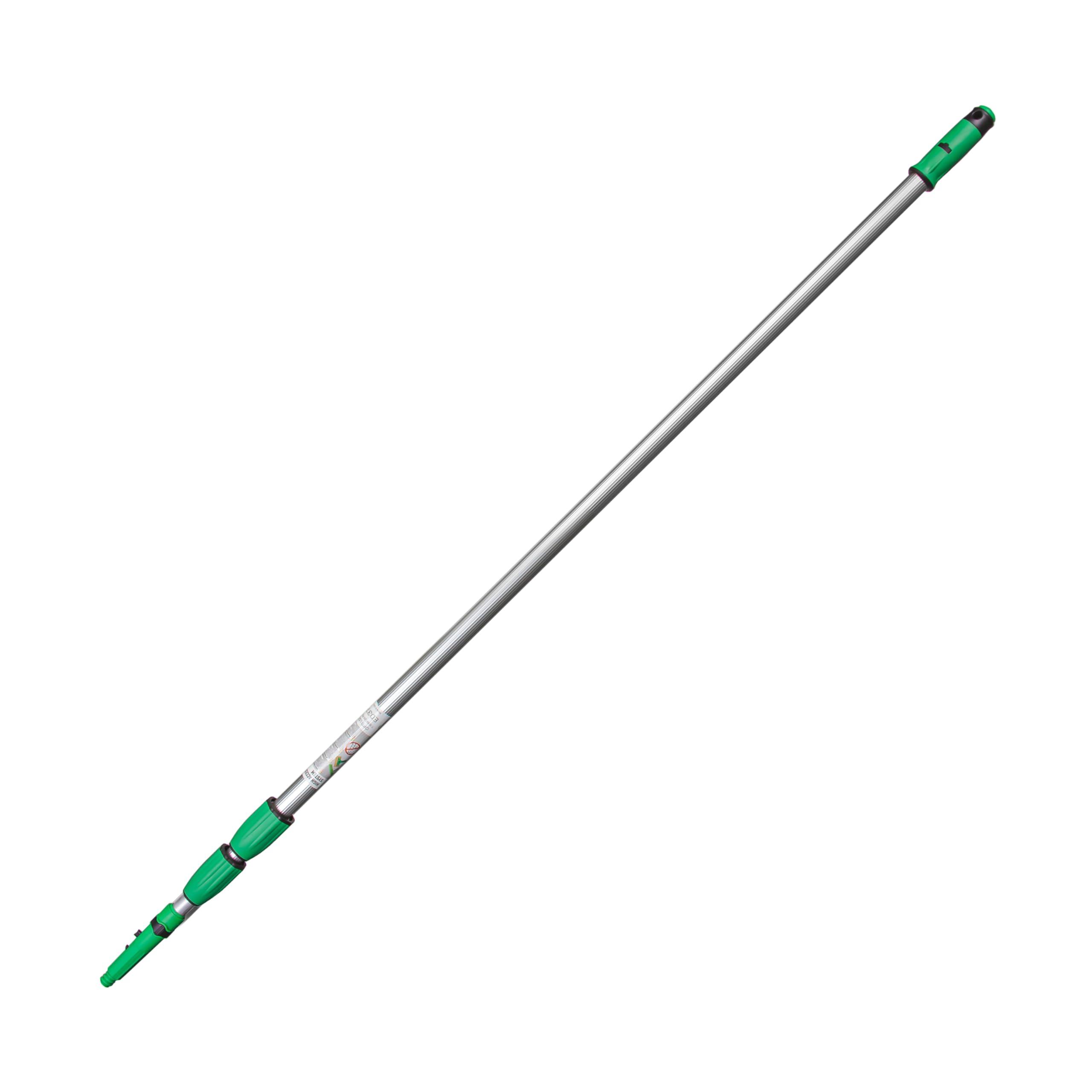 Unger Unger Commercial OptiLoc 3-Section Extension Poles (SKU: ED370)  Heavy Duty Telescoping Poles for Professional Window Cleaning  Adjustable, Durable, and Lightweight for Commercial Use (Case of 10)