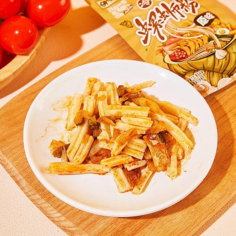 ZAOIAN 3 kinds of Instant spicy noodles snack,hot and Sour Chinese latiao snack gift pack,Ready-to-eat spicy strips,No boil noodles small gluten,cold sidedish,Guangxi specialty (Hot and Sour,1000g)