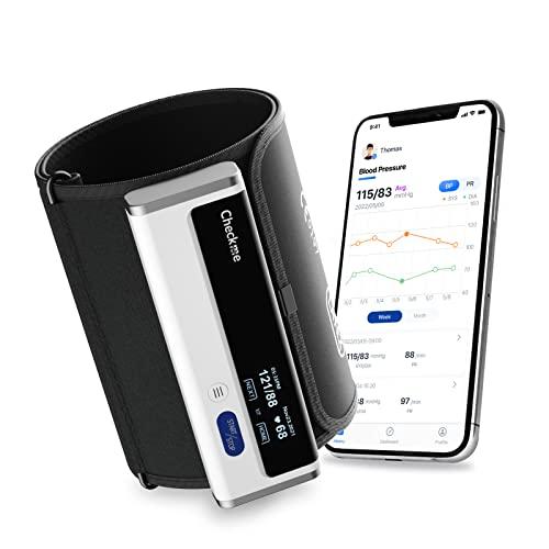 Checkme Checkme BP2A Blood Pressure Monitor for Home Use Upper Arm - Bluetooth BP Machine Cuff, Accurate Digital Readings in 30 Seconds, Unlimited Data Stored in App for iOS & Android, FSA/HSA Eligible